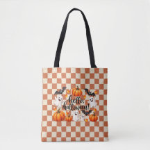 Sac fourre-tout Halloween fantômes et citrouilles