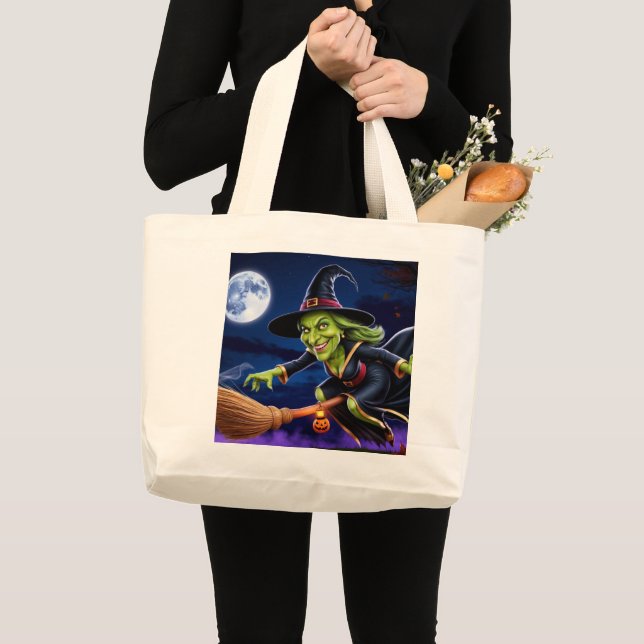 Sac fourre-tout Halloween/Sorcière (Devant (produit))