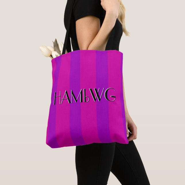 Sac fourre-tout HAMbyWG - Rose/Violet (De près)