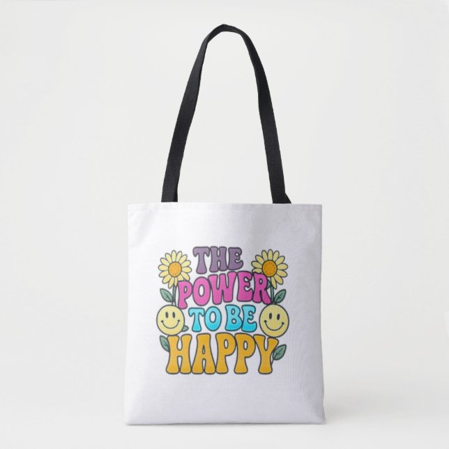 Sac fourre-tout Happy Vibes (Devant)