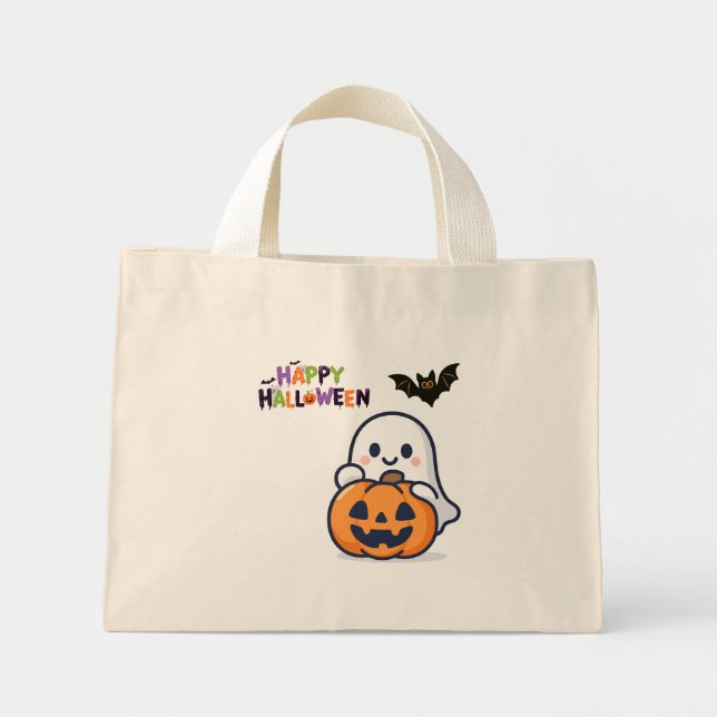 Sac fourre-tout Hello Pumpkin Halloween – Aesthéti (Devant)