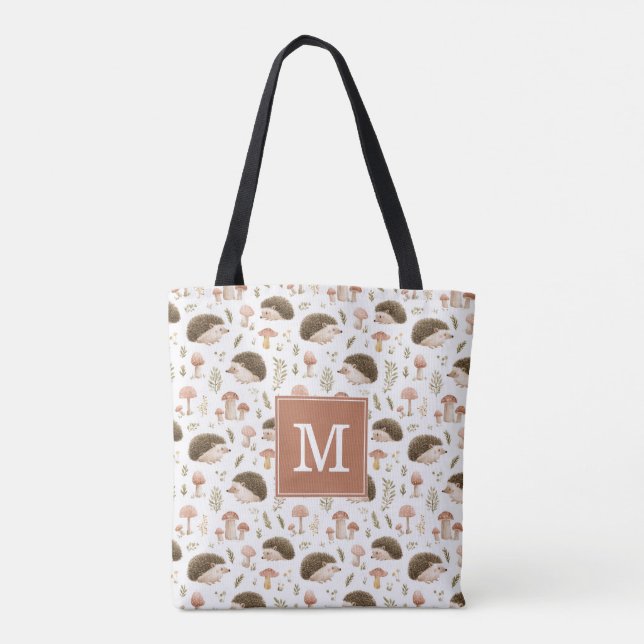 Sac fourre-tout Hérissons et Champignons (Dos)