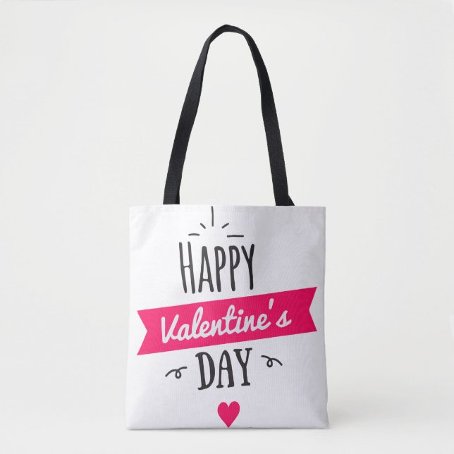 Sac fourre-tout Heureuse Sainte-Valentin (Devant)