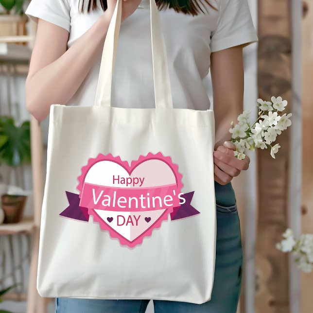 Sac fourre-tout Heureuse Sainte-Valentin : Montrer (Créateur téléchargé)