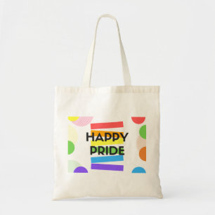 Sac fourre-tout heureux à arc-en-ciel de la fiert