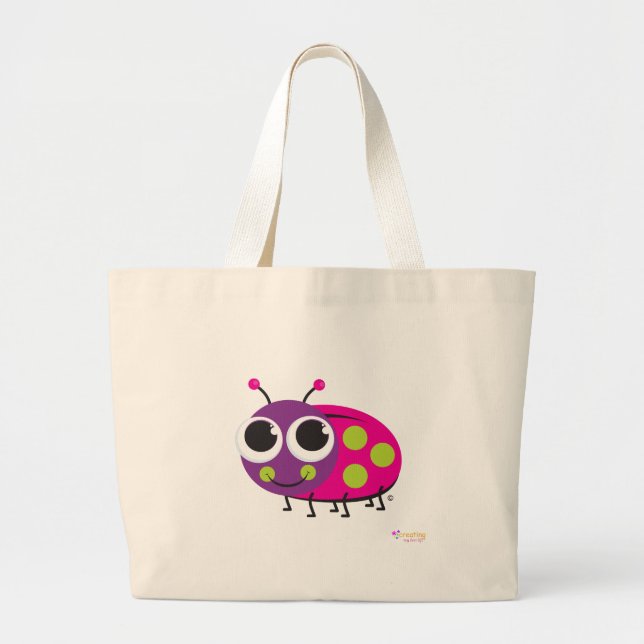 Sac fourre-tout heureux à classique de coccinelle (Devant)