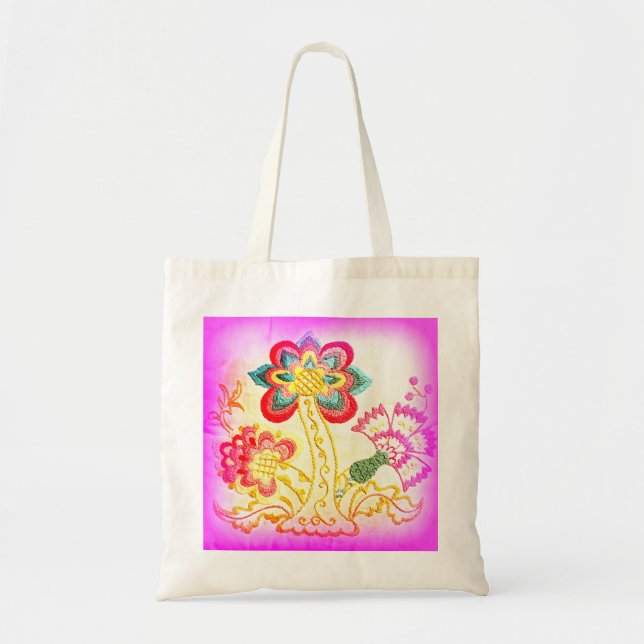 sac fourre-tout hippie rose super (Devant)