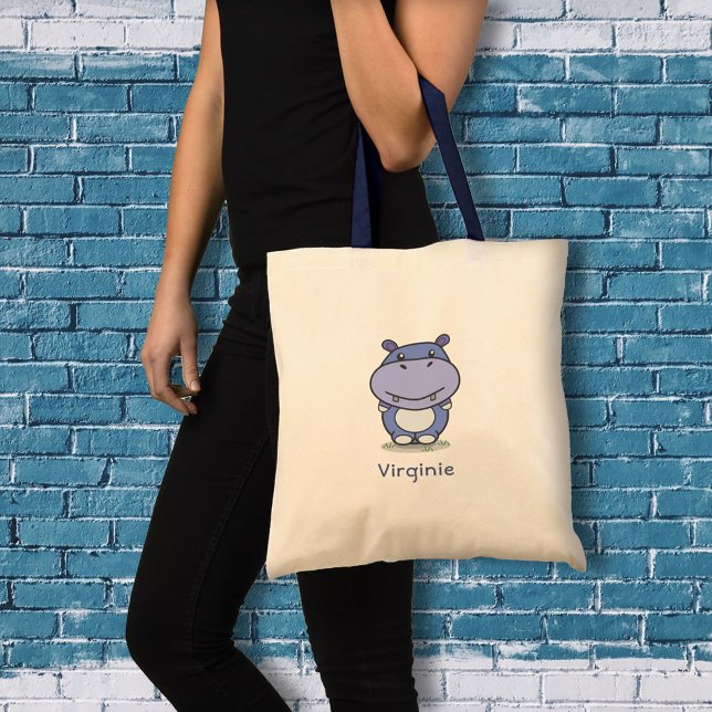 Sac fourre-tout Hippo mignon (Cute Hippo Tote Bag)