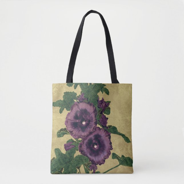 Sac fourre-tout hollyhocks (Devant)