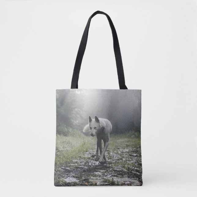 Sac fourre-tout Husky Sibérien Blanc (Devant)