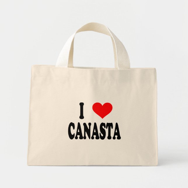 sac fourre-tout "I Love Canasta" (Devant)