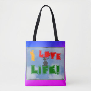 sac fourre-tout "I Love Life !"