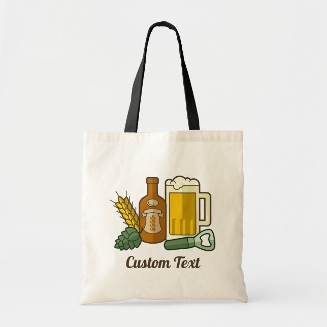 Sac fourre-tout Icônes de bière (Devant)