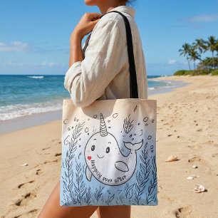 Sac fourre-tout illustration dessin animé mignon d
