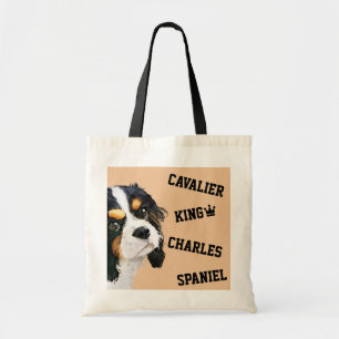 Sac fourre-tout illustré cavalier à épagneul du