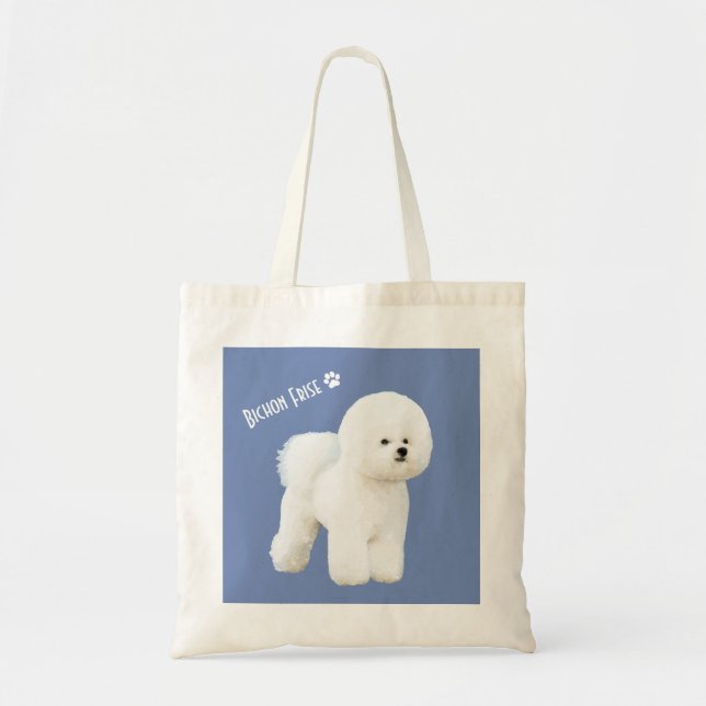 Sac fourre-tout illustré par Frise à Bichon (Devant)