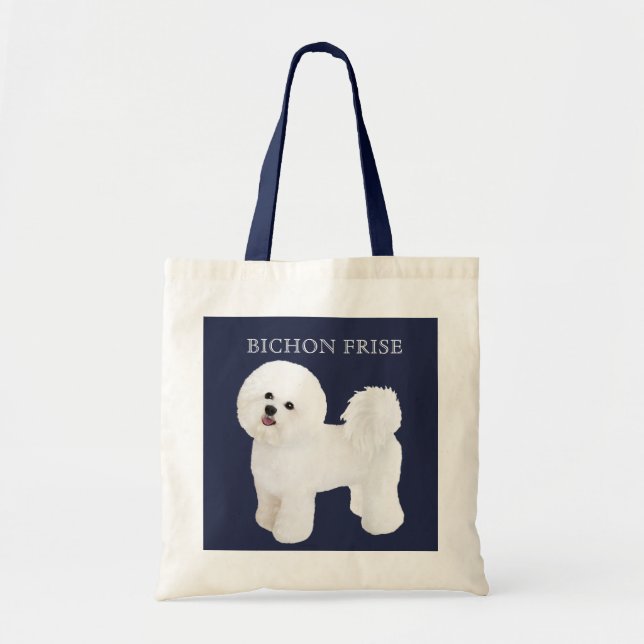 Sac fourre-tout illustré par Frise à Bichon (Devant)