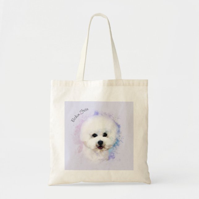 Sac fourre-tout illustré par Frise à Bichon (7 (Devant)
