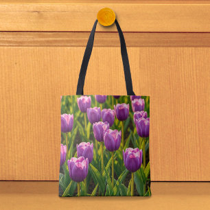Sac fourre-tout image de tulipes violettes n° 2