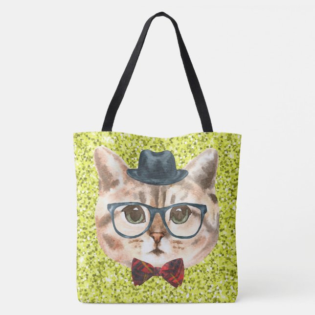 Sac fourre-tout imprimé partout, grand (Dos)