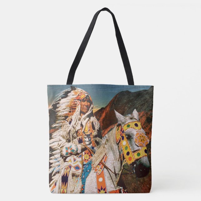 Sac fourre-tout indien 1B tout-sur-impression (Devant)