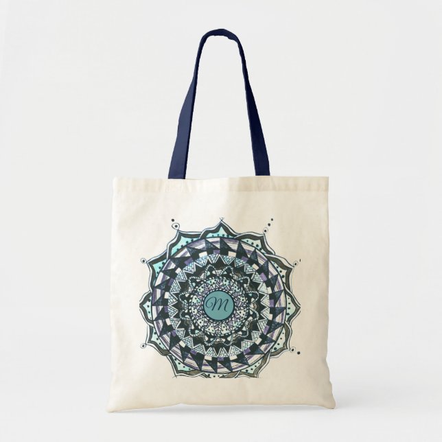Sac fourre-tout initial personnalisé de conception (Devant)