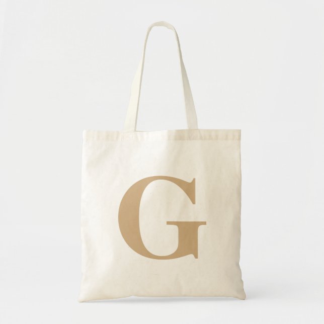 Sac fourre-tout initial simple et moderne (Devant)