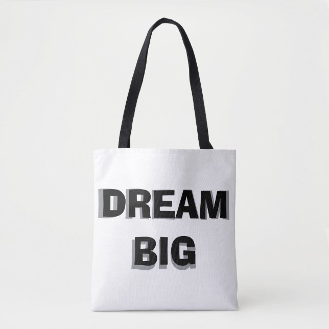 Sac fourre-tout Inspirationnel à deux tons avec "D (Devant)