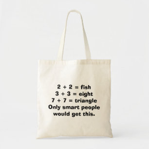 Sac fourre-tout intelligent à maths de personnes