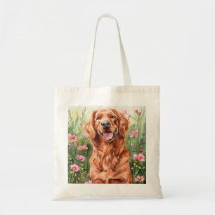 Sac fourre-tout irlandais Setter Watercolor