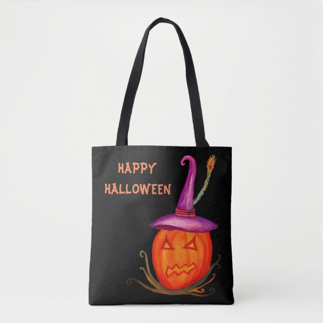 Sac fourre-tout Jack o Lantern Halloween (Devant)