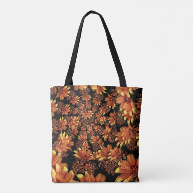 Sac fourre-tout jaune et orange à conception (Dos)