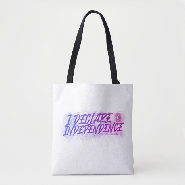 Sac fourre-tout Je déclare mon indépendance (Devant)