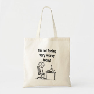 Sac fourre-tout 'Je ne me sens pas d'attaque pour