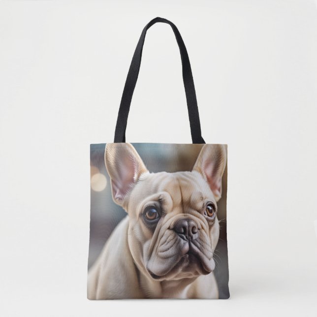 Sac fourre-tout joli Bouledogue Français (Devant)