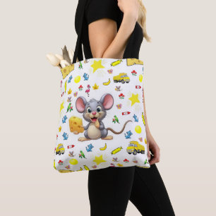 Sac fourre-tout, jolis camions de fromage de souri