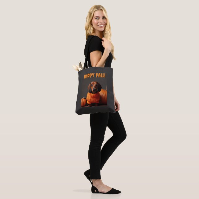 Sac fourre-tout Joyeuse Chute pour Teckel (Sur le modèle)