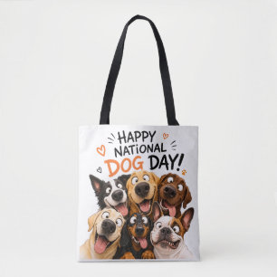 Sac fourre-tout Joyeuse Journée nationale du chien