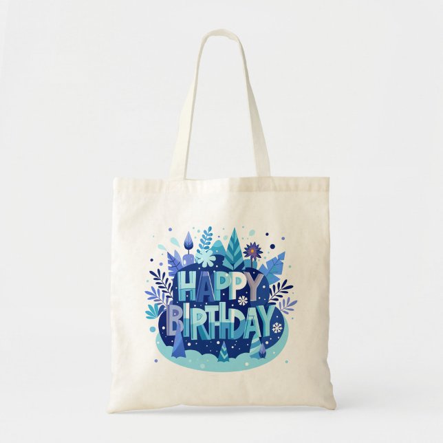 Sac fourre-tout Joyeux Anniversaire ("Modern Everyday Birthday Tote Present")