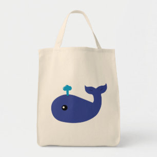 Sac fourre-tout Jumbo à la baleine mignonne