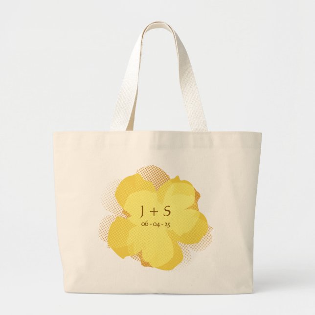 Sac Fourre-tout Jumbo Popflower Jaune (Devant)