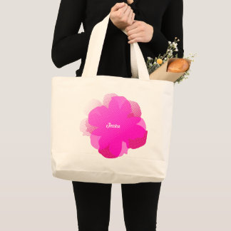 Sac Fourre-tout Jumbo Popflower Rose Shocking