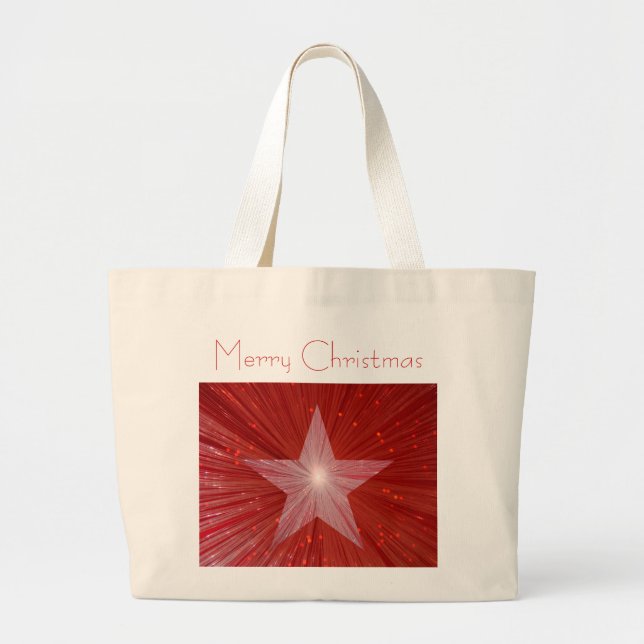 Sac fourre-tout jumbo Red Star 'Joyeux Noël' (Devant)