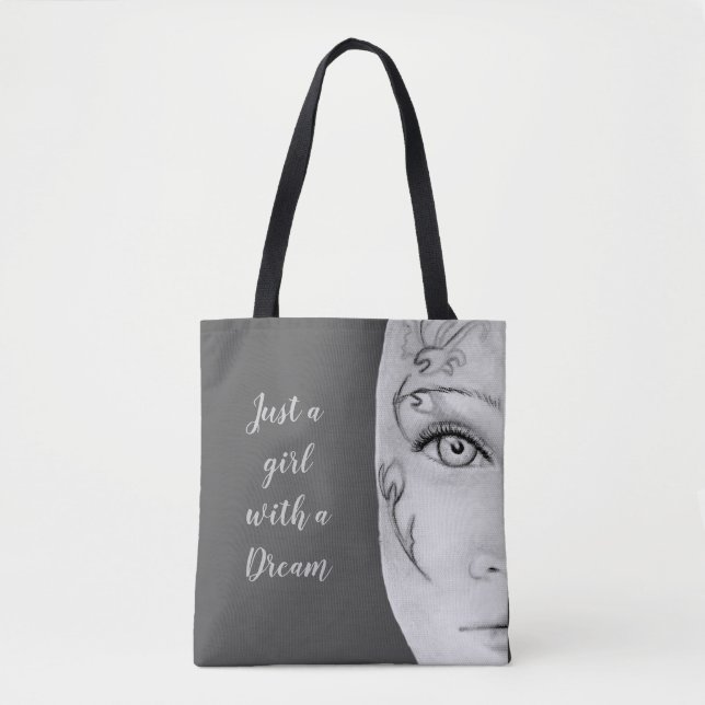 Sac fourre-tout Just a Girl (Devant)