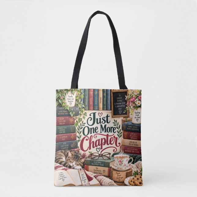 Sac Fourre-Tout « Juste Un Chapitre de Plus » (Devant)