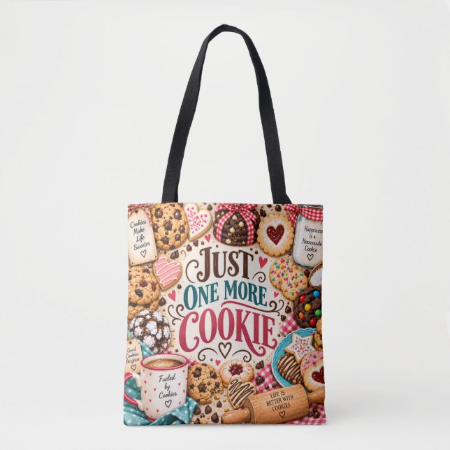 Sac Fourre-Tout 'Juste Un Cookie de Plus' (Devant)