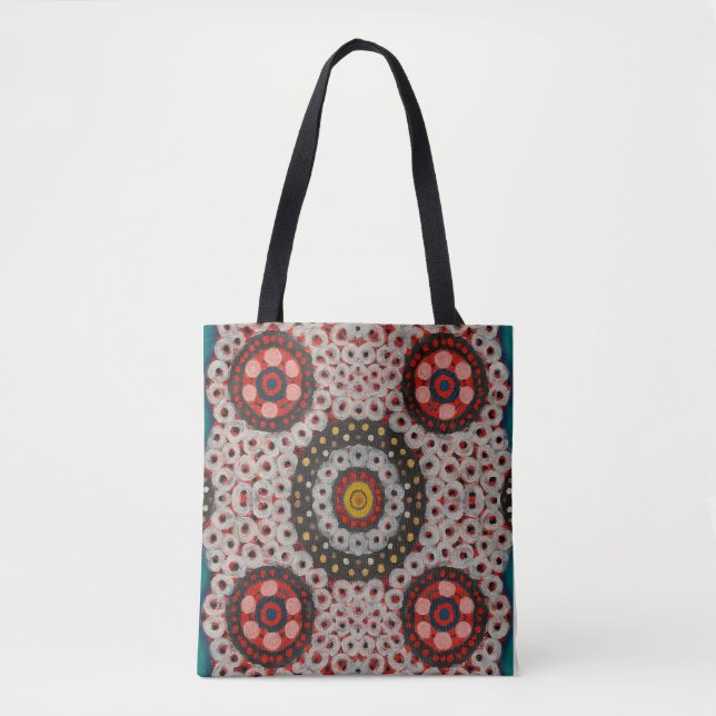 Sac fourre-tout kaléidoscope double face – Pièce u (Devant)