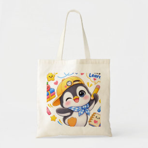 Sac fourre-tout Kawaii Pingouin Apprenons à retour