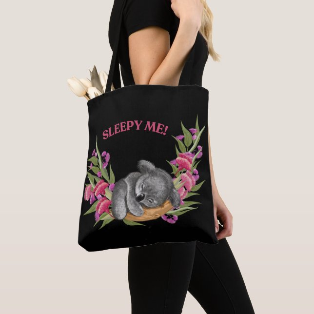 Sac fourre-tout Koala Sleepy - Design cosy et mign (De près)