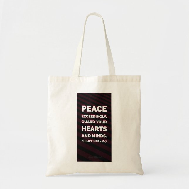 Sac fourre-tout Konymoi "Philippians 4:6-7" (Devant)